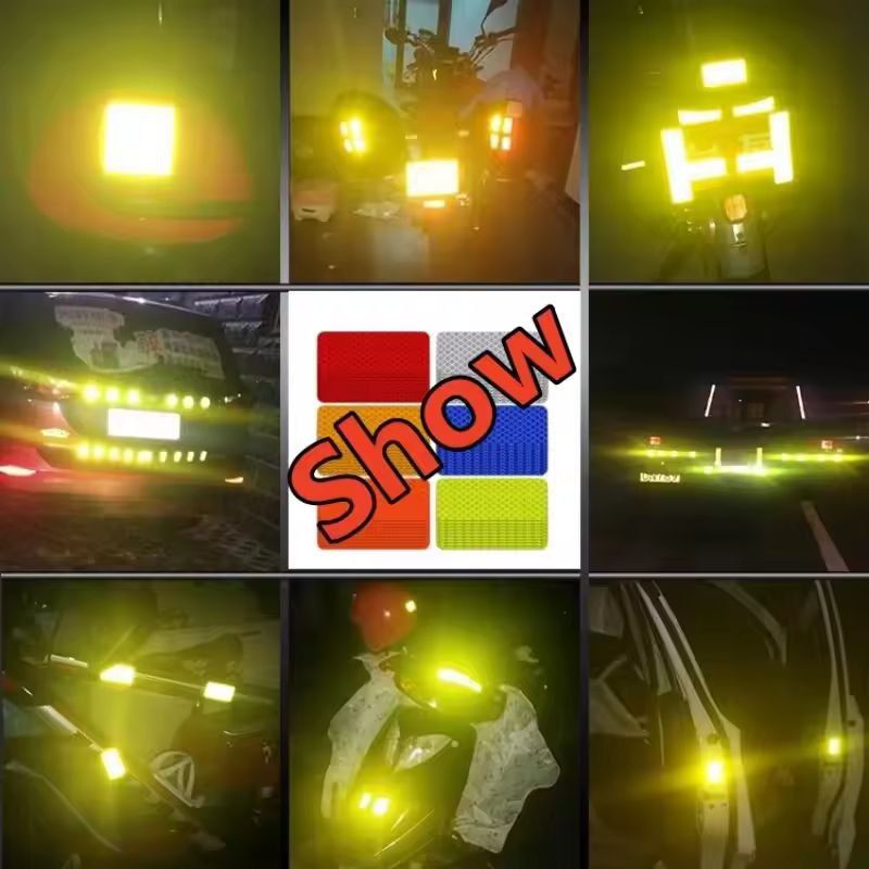 ReflectSafe 10Pack Car Bumper Reflective Warning Strip Tape  HighVisibility Reflector Stickers For  6