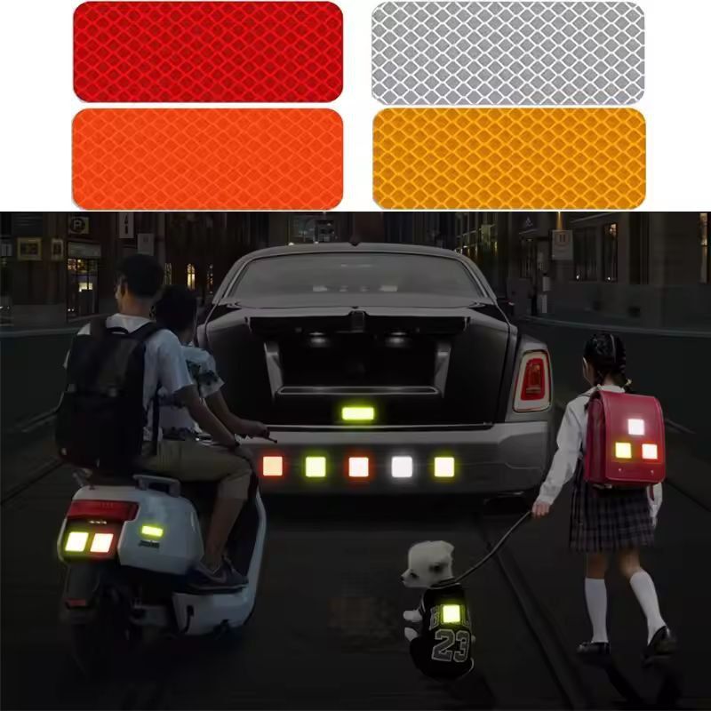 ReflectSafe 10Pack Car Bumper Reflective Warning Strip Tape  HighVisibility Reflector Stickers For  9