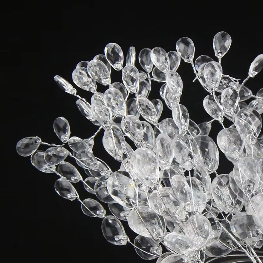 Artificial Acrylic Water, White Crystal Droplet Handmade, Festival Wedding, Bridal Bouquets Wreath Hairpin, Gift Decor