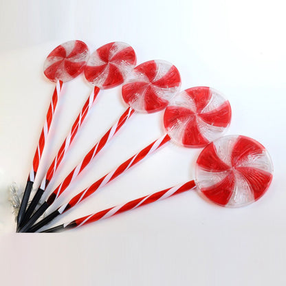 Outdoor Waterproof Christmas Candy Light, LED Solar Ground Inserted, Garden Courtyard Lawn Decoration Light Loll