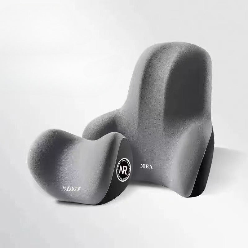 Lumbar Cushion Car Support, Protection Lumbar Backrest, Car Memory Foam Neck Pillow, Headrest Cushion Comfort