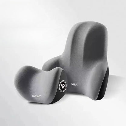 Lumbar Cushion Car Support, Protection Lumbar Backrest, Car Memory Foam Neck Pillow, Headrest Cushion Comfort