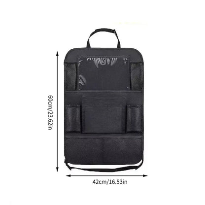 Tablet Holder Car Bag, Oxford Fabric Car Back Multi Pocket, Seat Organizer, Storage Protector for Kids