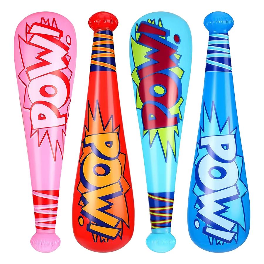 SplashPaw Inflatable Baseball Toy Set 4 Pcs  Colorful Summer Pool  Party Balls 1