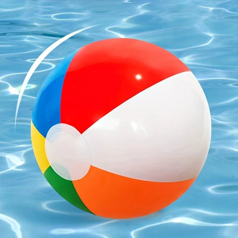 SplashParty 10Piece Inflatable Beach Ball Set  Colorful Pool  Party Water Game Balls 1