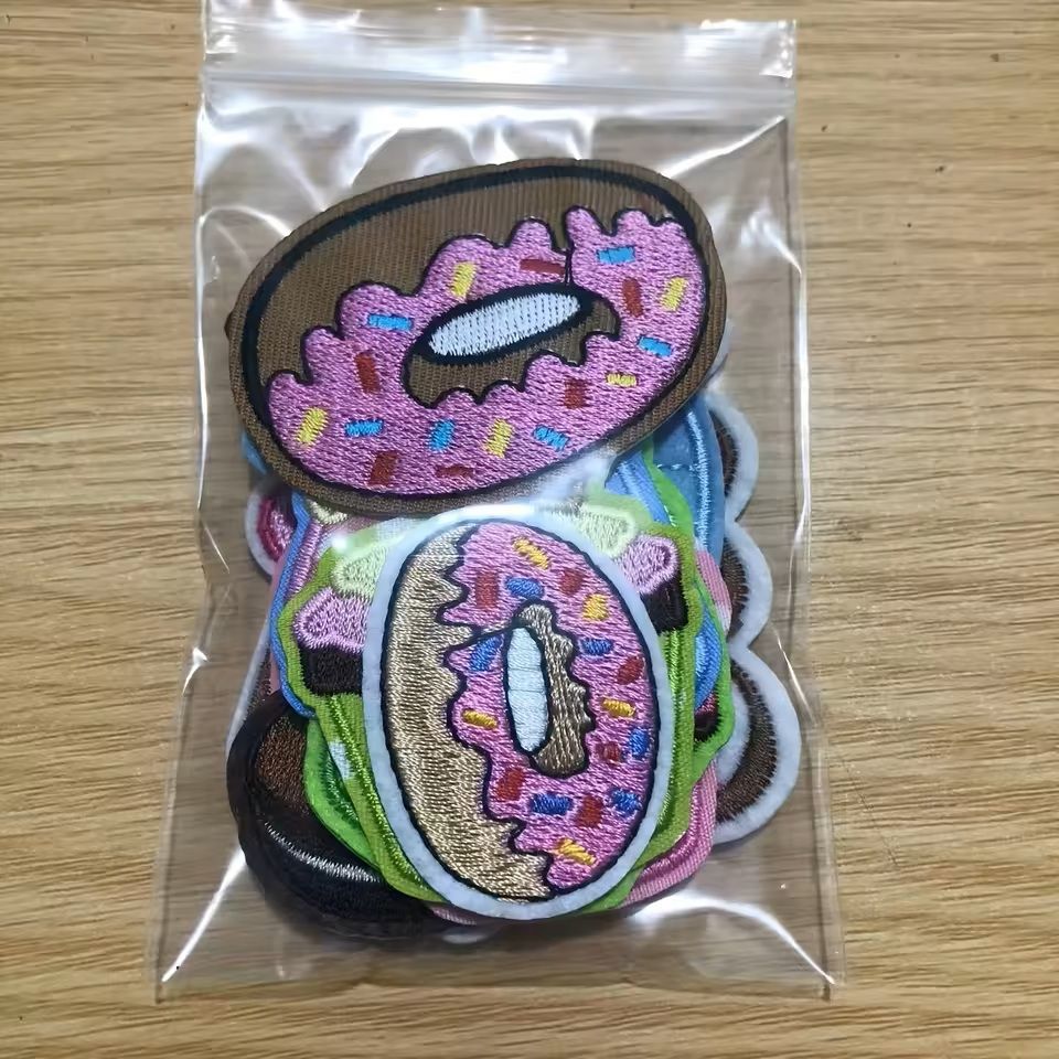 13 Piece Cupcake Embroidered IronOn Patches Set Sweet Dessert DIY Fabric Appliques 4