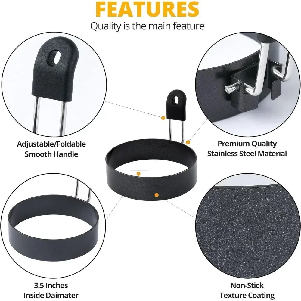 Anti Scald Stainless Steel Egg Frying Ring 5