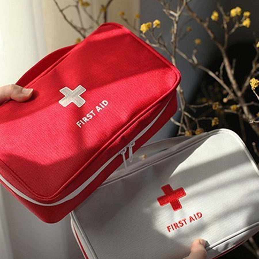 Health Medicine Storage Case Portable Travel First Aid Kit Oxford Cloth Emergency Tote Bag Outdoor  1