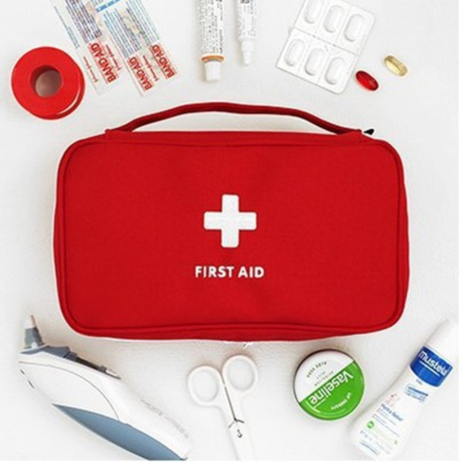 Health Medicine Storage Case Portable Travel First Aid Kit Oxford Cloth Emergency Tote Bag Outdoor  2