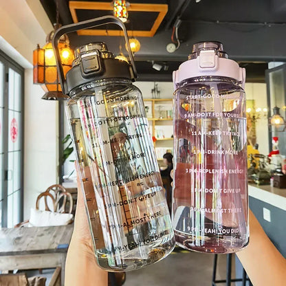 Portable Travel Water Bottle With Straw Plastic Kettle Large Sports Fitness Cup High Value Adult Un 3