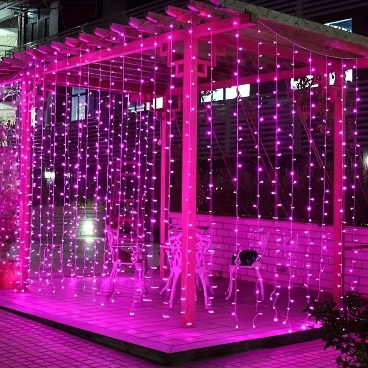 Shimmering LEDs Sparkling Pink Fairy Lights Valentines Day Wedding Christmas Decor Enchanting Modes 4
