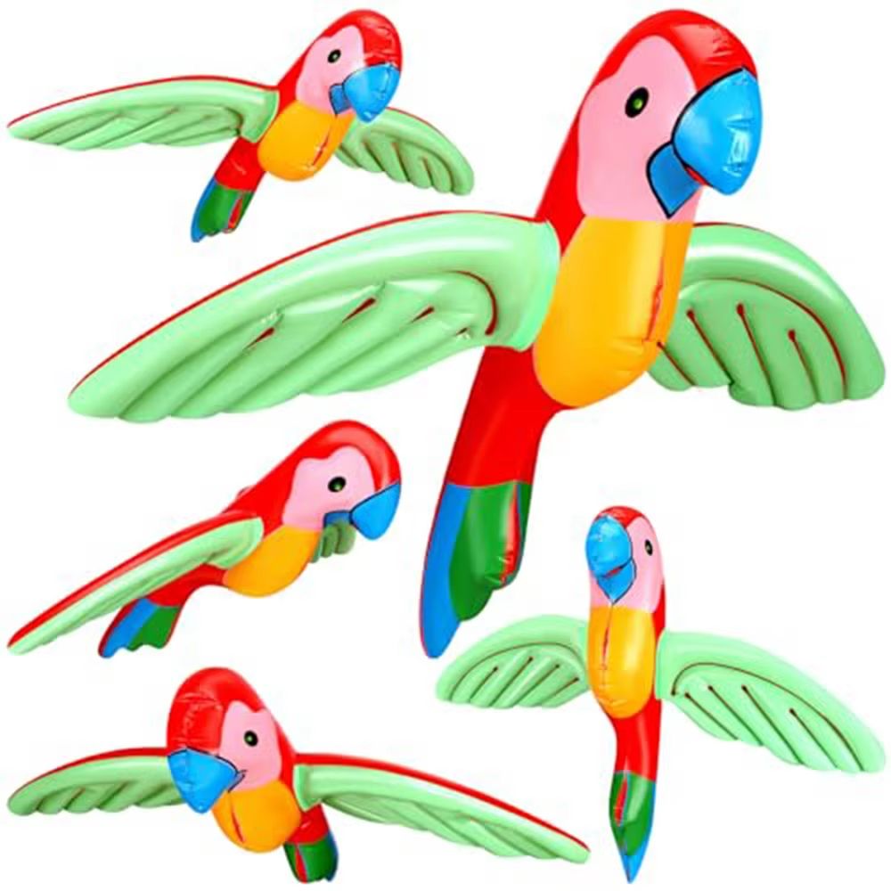 TropicalWing Inflatable PVC Parrot Game Toy for Outdoor & Beach Parties