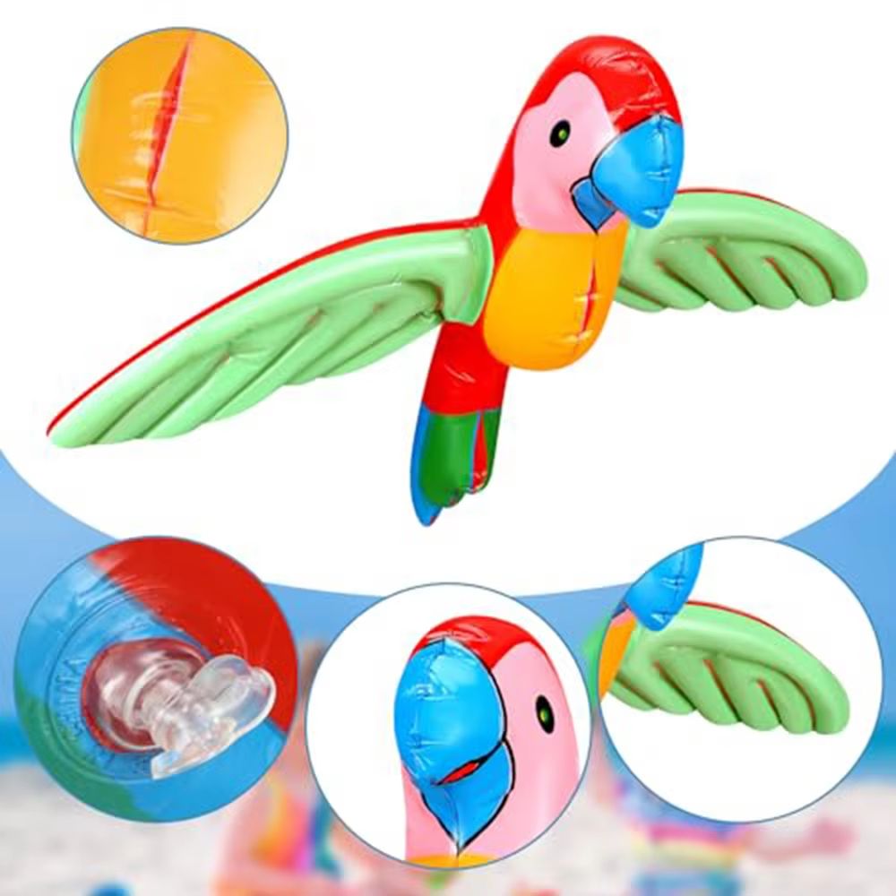 TropicalWing Inflatable PVC Parrot Game Toy For Outdoor  Beach Parties 2