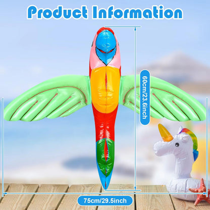 TropicalWing Inflatable PVC Parrot Game Toy For Outdoor  Beach Parties 5