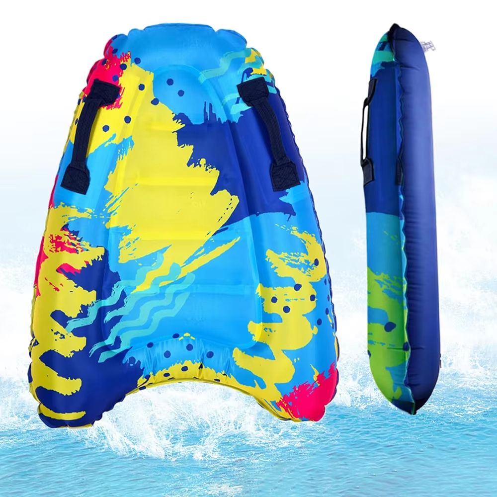 WaveGlider Thick PVC Inflatable Surfboard – Portable Water Ski & Pool Surf Board