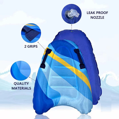 WaveGlider Thick PVC Inflatable Surfboard  Portable Water Ski  Pool Surf Board 2