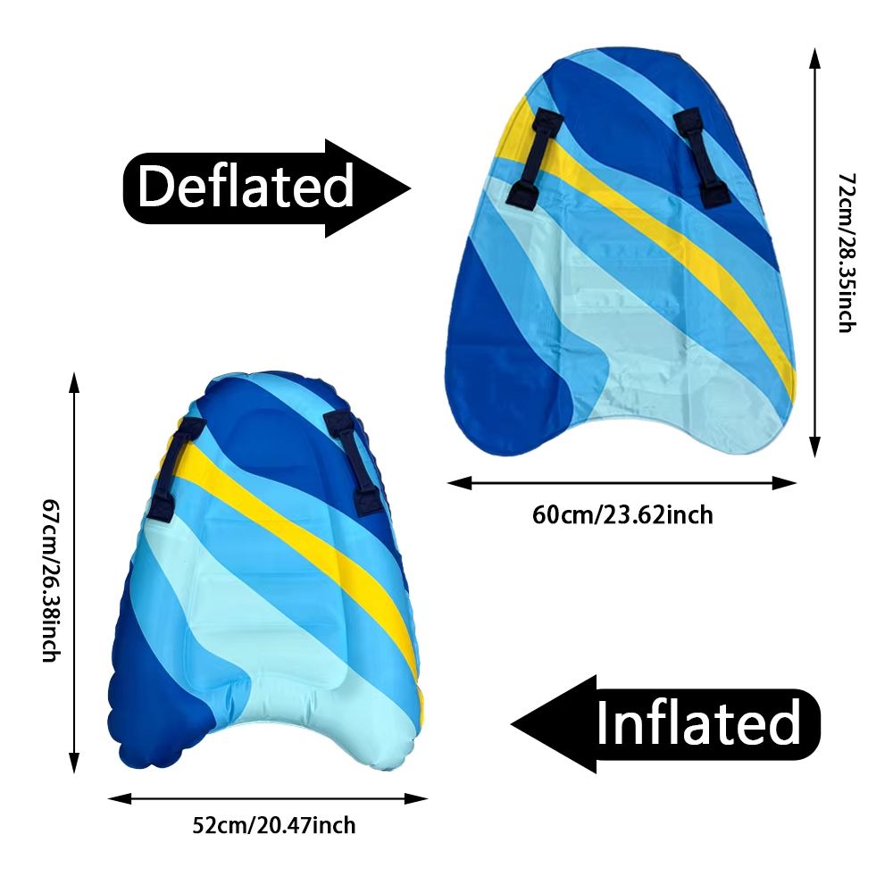 WaveGlider Thick PVC Inflatable Surfboard  Portable Water Ski  Pool Surf Board 5