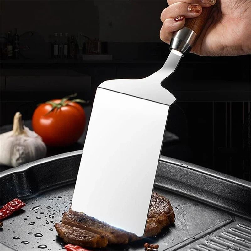 Stainless Steel Square Head Cooking Spatula 2