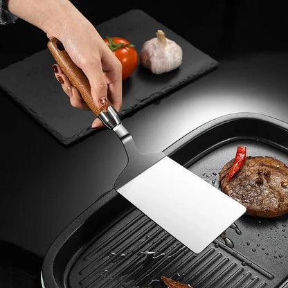 Stainless Steel Square Head Cooking Spatula 3
