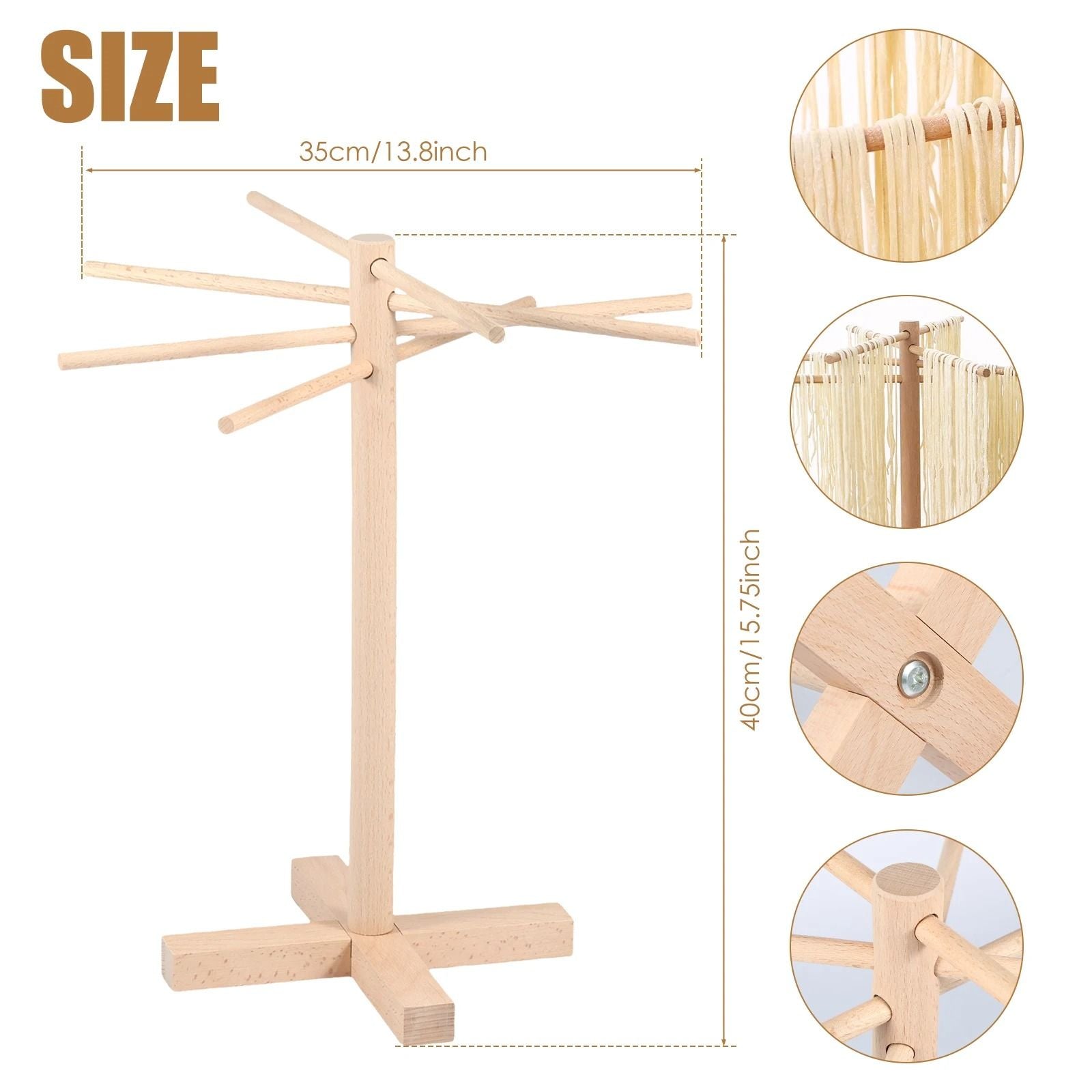 Pasta Drying Rack Collapsible Noodle Hanger 9