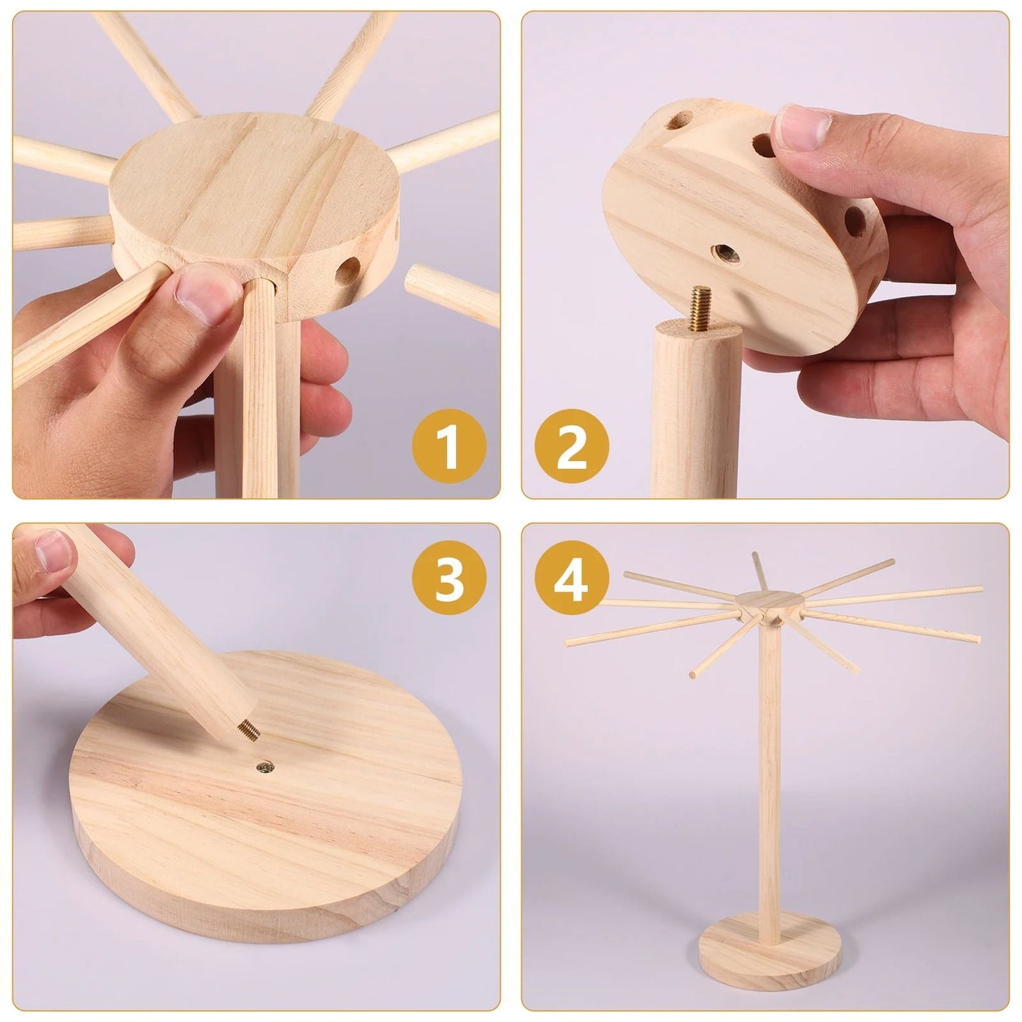 Pasta Drying Rack Collapsible Noodle Hanger 4