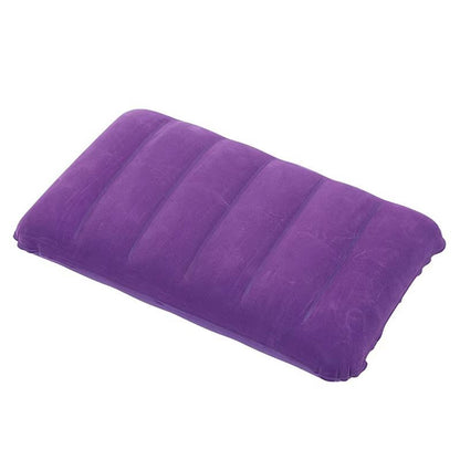 TravelEase Flocked Inflatable Neck Pillow  UltraCompact Support For Travel Camping  Business Trips 6
