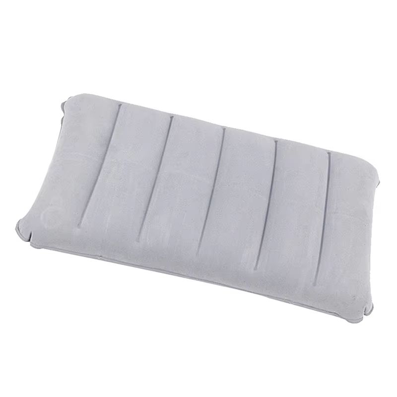TravelEase Flocked Inflatable Neck Pillow  UltraCompact Support For Travel Camping  Business Trips 7
