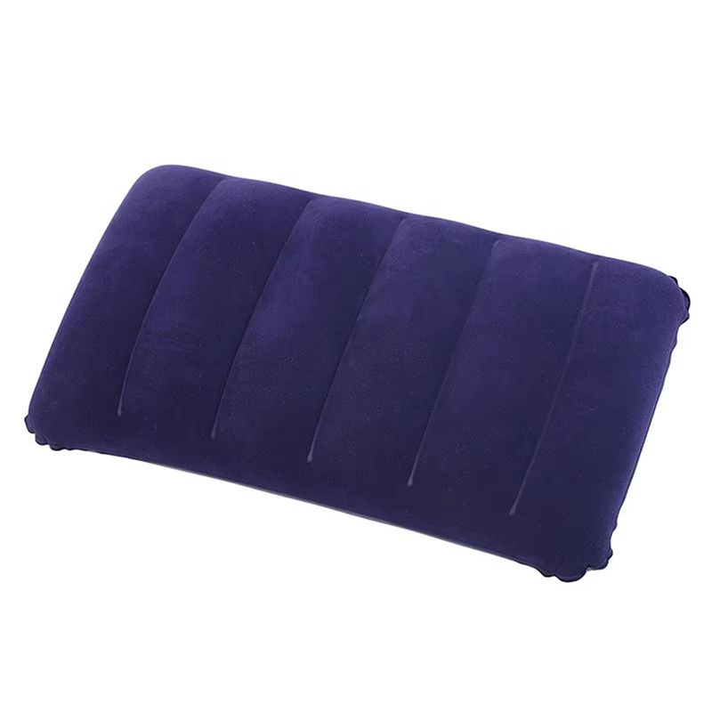 TravelEase Flocked Inflatable Neck Pillow  UltraCompact Support For Travel Camping  Business Trips 9