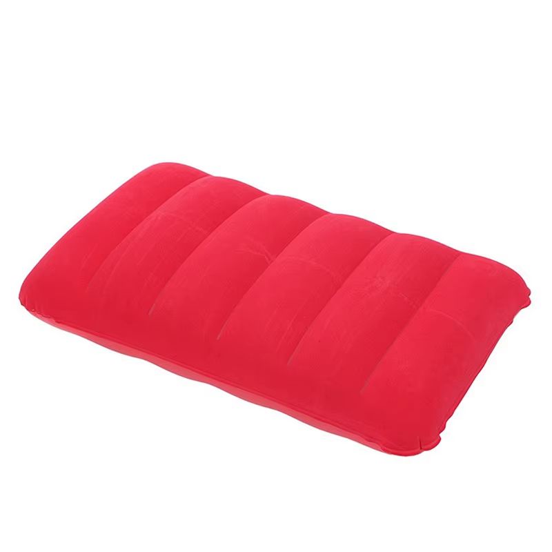 TravelEase Flocked Inflatable Neck Pillow  UltraCompact Support For Travel Camping  Business Trips 8