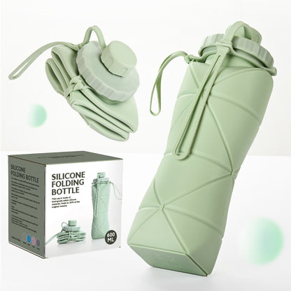 Portable Sports Kettle, Creative Silicone Folding Water Cup, Outdoor Travel Large Capacity Cup, High Temperature