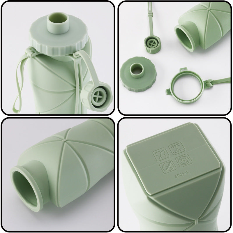Portable Sports Kettle Creative Silicone Folding Water Cup Outdoor Travel Large Capacity Cup High T 1