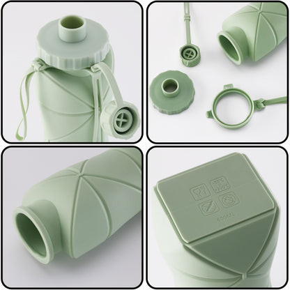 Portable Sports Kettle Creative Silicone Folding Water Cup Outdoor Travel Large Capacity Cup High T 1