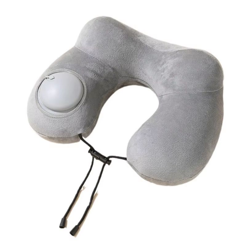 PressEase Inflatable Travel Neck Pillow  Compact PressToInflate Cushion For Travel Camping  Busines 7