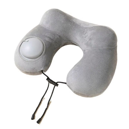 PressEase Inflatable Travel Neck Pillow  Compact PressToInflate Cushion For Travel Camping  Busines 7