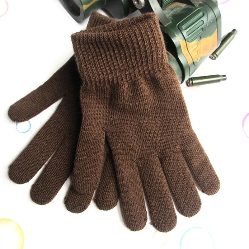 Women Knitted Winter Gloves Full Finger Mittens 6