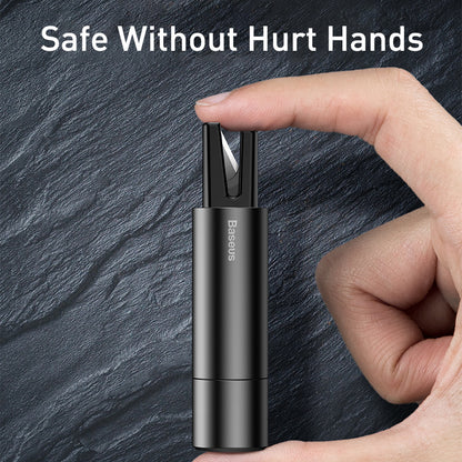 Auto Life Saving Escape Tool Kit, Safety Hammer Seat Belt Cutter, Baseus Car Window Glass Breaker Emergency Accessories