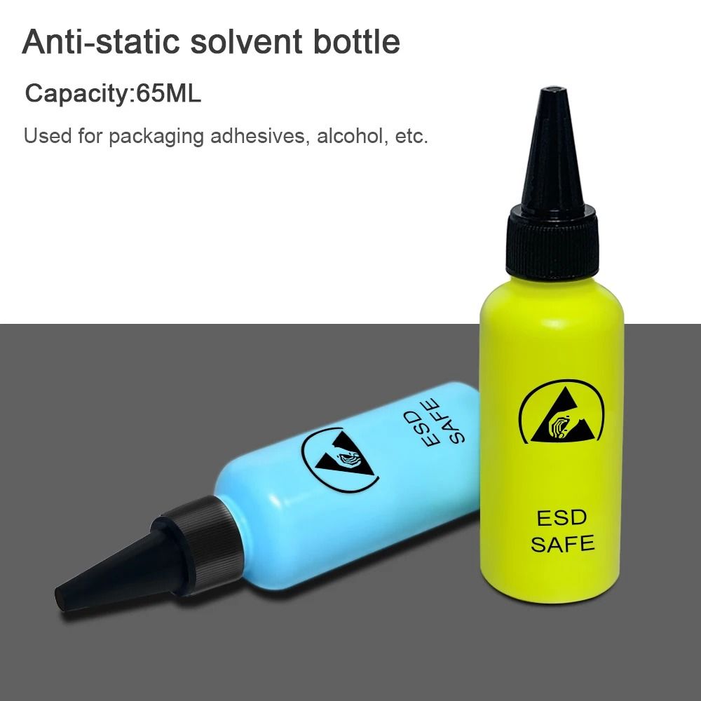 Anti Static Solvent Bottle With Needle 65ml Leak Proof Dispenser 1