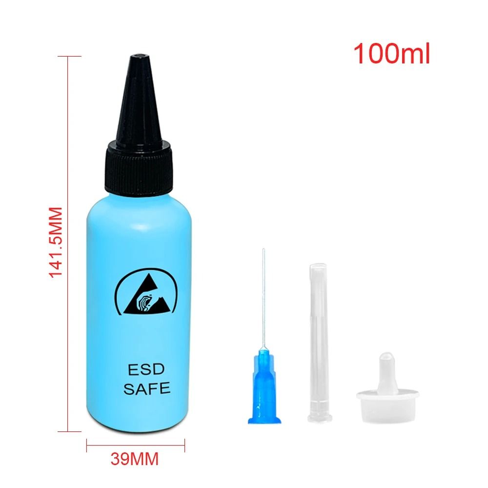 Anti Static Solvent Bottle With Needle 65ml Leak Proof Dispenser 7