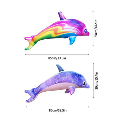 RainbowSplash Inflatable Dolphin Toy  OceanTheme Party  Pool Decoration 4
