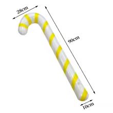FestiveCane Thick PVC Inflatable Candy Cane Decoration  Outdoor Holiday Ornament 11