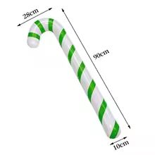 FestiveCane Thick PVC Inflatable Candy Cane Decoration  Outdoor Holiday Ornament 12