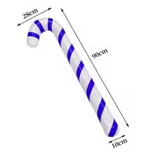 FestiveCane Thick PVC Inflatable Candy Cane Decoration  Outdoor Holiday Ornament 13