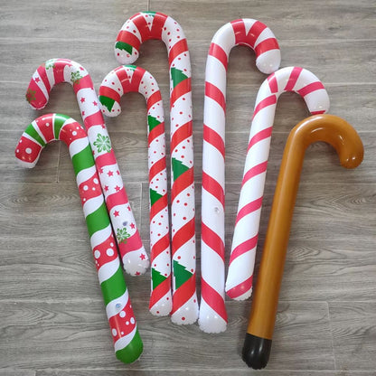 FestiveCane Thick PVC Inflatable Candy Cane Decoration  Outdoor Holiday Ornament 3
