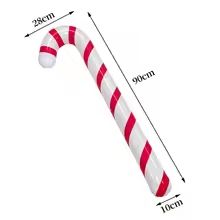FestiveCane Thick PVC Inflatable Candy Cane Decoration  Outdoor Holiday Ornament 6