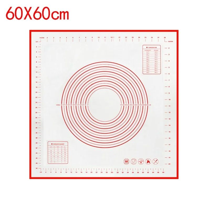 Silicone Baking Mat Non Stick Kneading Pad 13
