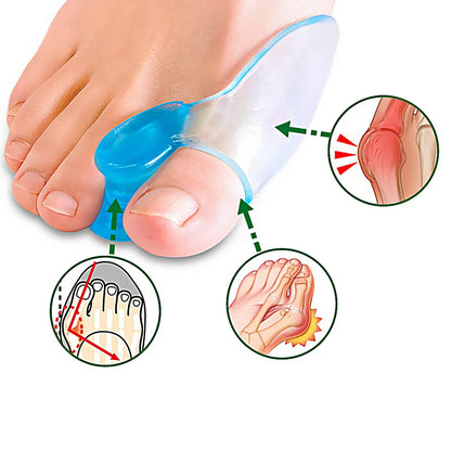Finger Feet Silicone Toe Separator Gel Toe Care Protector Orthopedic Bunion Pedicure Spacer Hallux  4