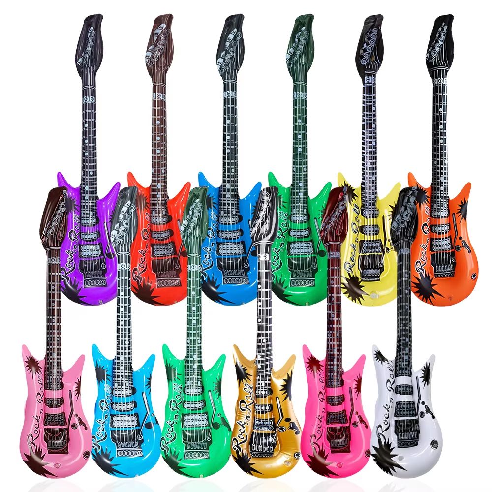 RockStar Inflatable Guitar Set 6Piece 37 PVC Instruments  Stage  Party Props 2