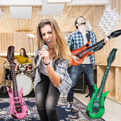 RockStar Inflatable Guitar Set 6Piece 37 PVC Instruments  Stage  Party Props 4
