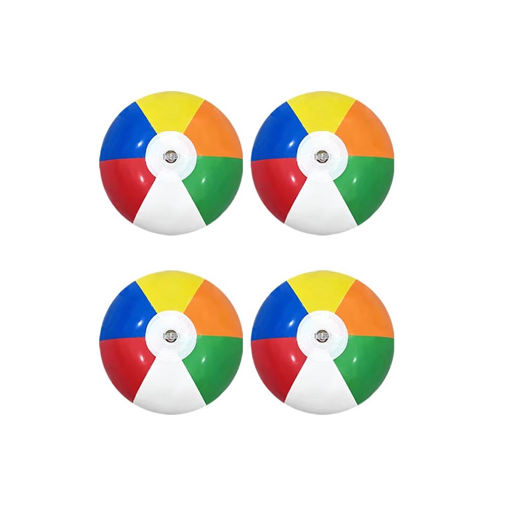 SplashFest Inflatable Beach Ball Set 4Pack  Colorful Pool  Party Water Games 6