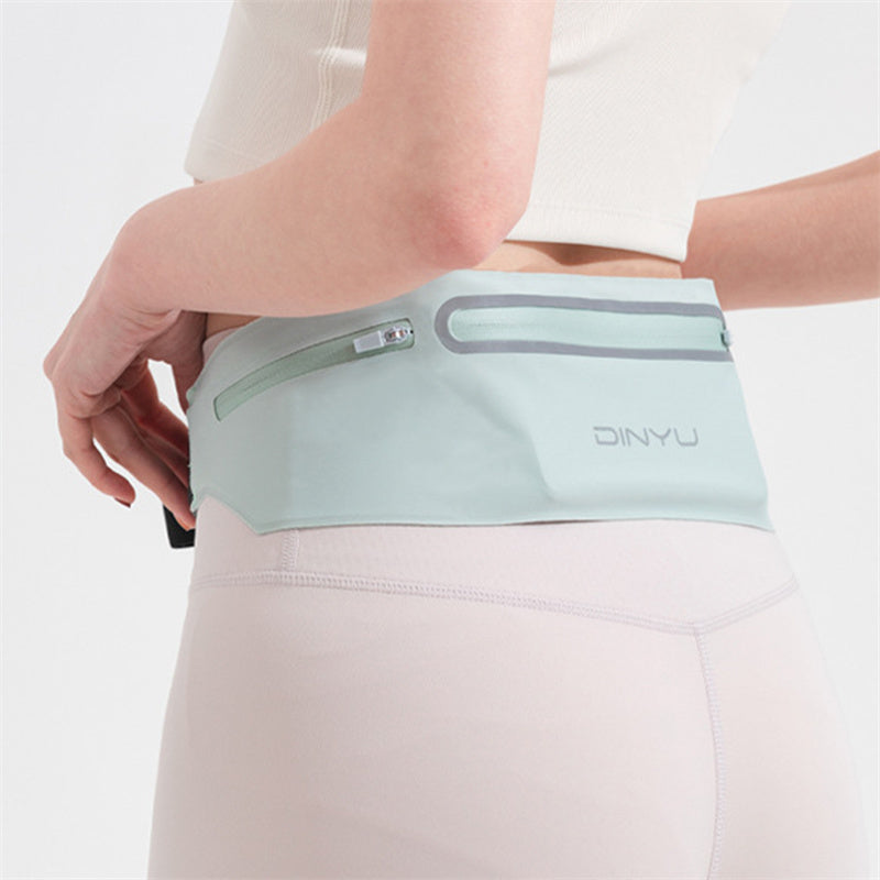 Running Pouch Belt Portable, Sports Waist Pack Fanny Pack Wallet Adjustable, Phone Holder Men Women Gym Bum Bag